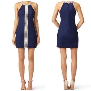 Elegant Navy Blue Lilly Pulitzer Sasha Halter Dress